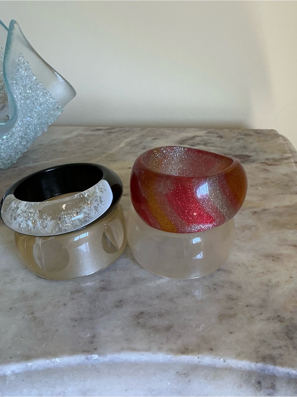 Vintage 70’s & 80’s Lot of 4 Bangle Bracelets